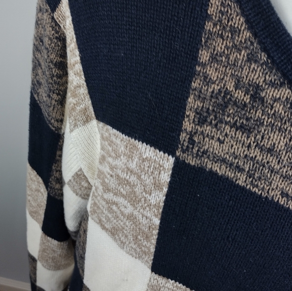 220 Hickory vintage Colorblock cardigan zip sweater Women's 3XL Block Top Style - Picture 4 of 12